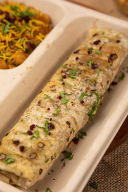 Corn Cheese Paneer Kathi Roll