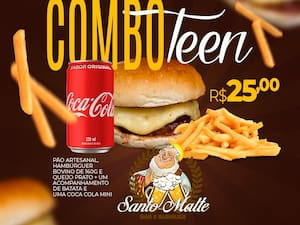 Combo Teen Acomp De Batata Coca Cola Mini