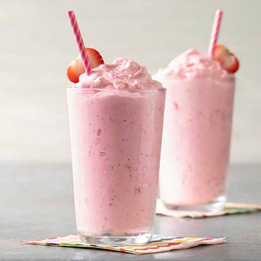 Cream Strawberry Pink Milkshake