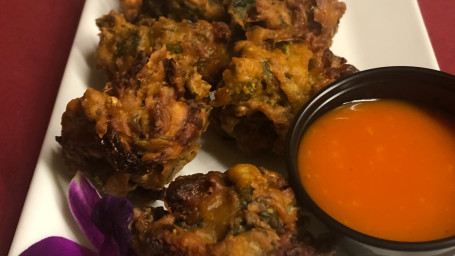 Spinach Onions Pakoras