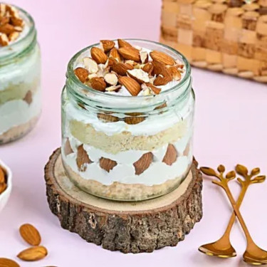 Almond Jar Cake(Eggless)