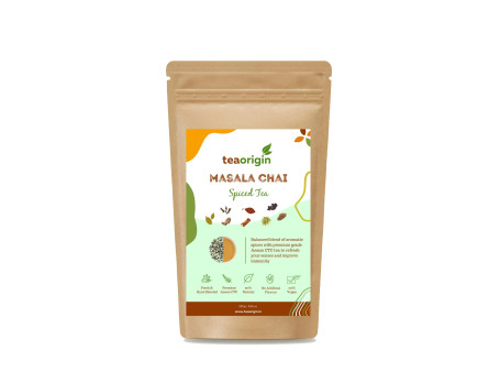 Tea Origin Masala Chai [250 Grams 120+ Cups] Tea 8 Spices Mix Best Regular Chai For Home