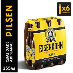 Cerveja Eisenbahn Pilsen 355Ml Com 6 Unidades