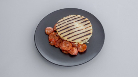 Arepa With Chorizo And Cheese