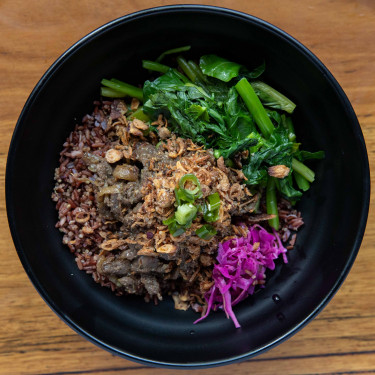 Lemongrass Beef (Grass Fed), Organic Red Rice Quinoa And Asian Greens (Gf)