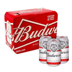 Cerveja Budweiser 350 Ml Com 12