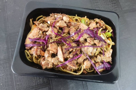 Black Pepper Chicken With Chilli Basil Noodles