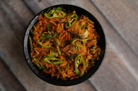 Veg Chicken Tikka Biryani