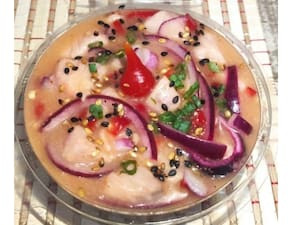 Ceviche De Salmão Agridoce