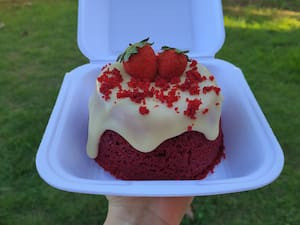 Mini bolo vulcão Red Velvet