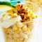 sweet corn cup, with cheese and mayo