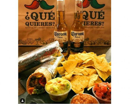 Combo Corona: Burritos G Nachos com Dips Coronas
