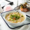 qǐ sī pào cài niú ròu zhōu Beef Congee with Cheese and Kimchi