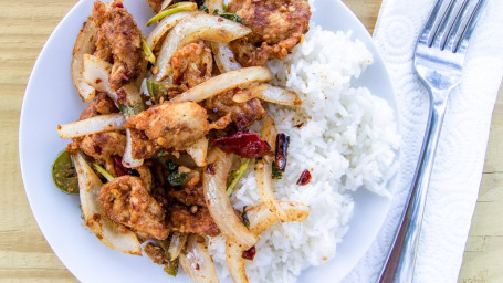 Chicken With Scallion Chili