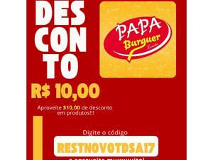 Cupom De Desconto R$10,00 Código Restnovotdsa17