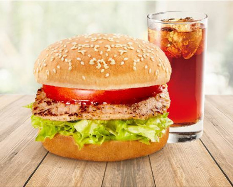 Ler Jī Zhū Pái Hàn Bǎo Pork Tenderloin Burger