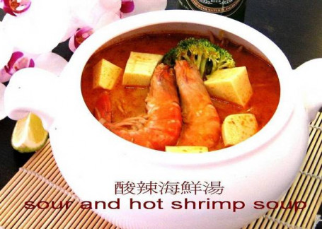 Suān Là Hǎi Xiān Tāng Sopa De Frutos Do Mar Azeda E Picante