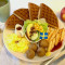Ikea Ruì Diǎn Ròu Wán Kǎo Sōng Bǐng E Cān Toasted Waffle Combo E With Sweden Meatball