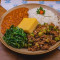 Menu Ifood Festival: Carne moída com quiabo individual arroz doce 120grs