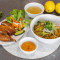 Mi Ga Chien Gion (Crispy Skin Chicken With Egg Noodle) (Large)