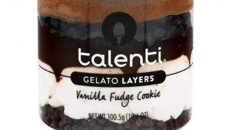 Camadas De Gelato De Biscoito Fudge De Baunilha Talenti