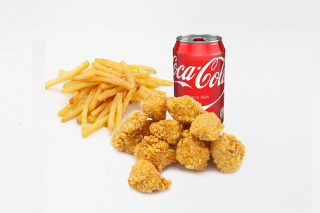 Popcorn Chicken Chips Soft Drinks