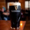 Freshly Poured Pint Guinness