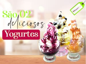 02 Frozen Yogurtes 300Ml, Por Apenas R$26,99