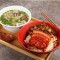 Hóng Cáo Kuàng Ròu Fàn Tào Cān Soy-Stewed Pork Rice With Red Yeast Rice Combo