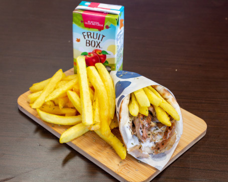 Kids Mini Chicken Souvlaki Combo