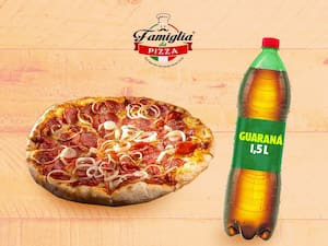 Pizza grande Guaraná de 1.5