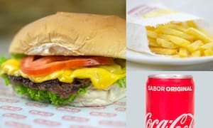 Combo 1: Cheese Burger+Batata Frita+Refrigerante 220Ml