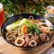 Huā Zhī Shū Cài Chá Miàn Tea Noodles With Cuttlefish And Vegetable