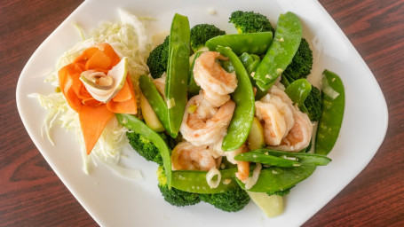 L27. Shrimp With Broccoli Lunch Plate