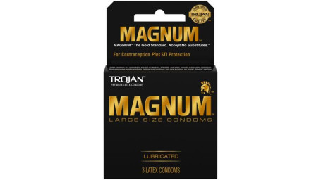 Pacote De 3 Lubrificados Trojan Magnum