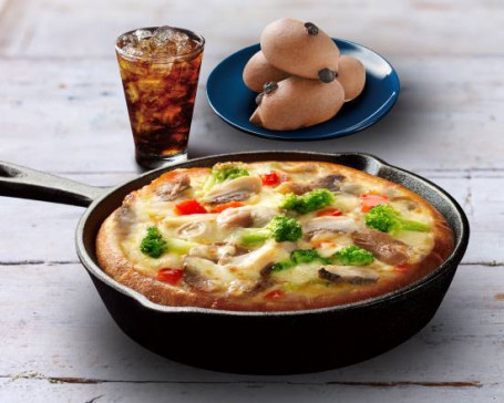 Cǎi Shū Xiān Gū Bǐ Sà Dú Xiǎng Cān Vegetal Delight Pizza Refeição Exclusiva