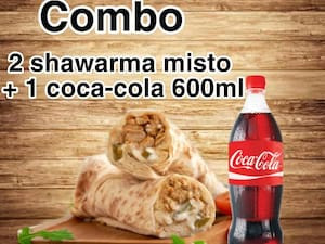 Combo 2 Shawarma Grande+ Coca Cola 600Ml