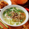 xiāng gū ròu sī pào fàn Pork Strips Rice in Soup with Taiwan Mushroom
