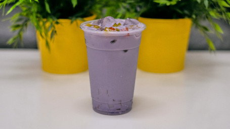 Taro Milk Tea (With Rainbow Jelly)