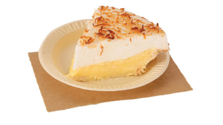 Fatia De Torta De Merengue De Coco