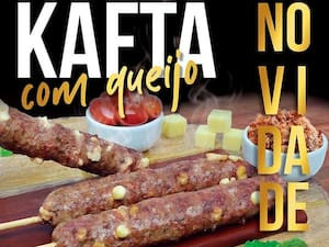 Espetinho De Kafta Com Queijo