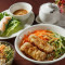 chūn juǎn liáng bàn mǐ fěn tào cān Cold Mixed Rice Noodles with Spring Roll Combo