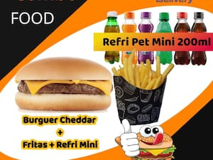 #Chicken Cheese+ Fritas +Refri Mini