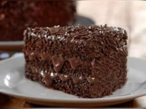 Fatia De Bolo De Brigadeiro