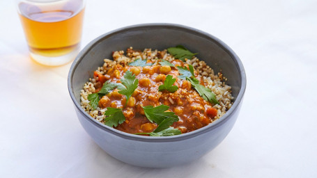 Spiced Chicken Tagine With Apricots And Chick Peas With Basmati Rice And Ancient Grains