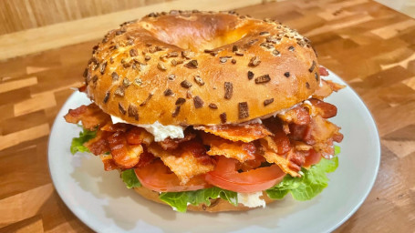 Toasted Bagel With Cream Cheese, Bacon, Lettuce Tomato (Ccblt)