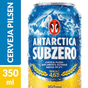 Cerveja Antarctica Sub Zero Lata 350Ml 12 Unidades