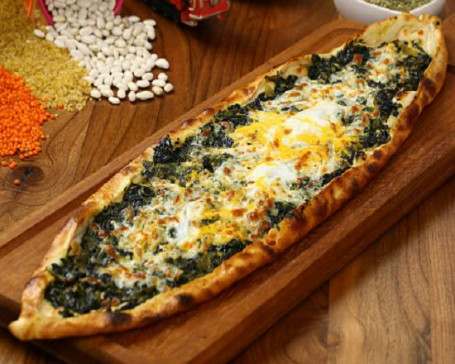 Spinach With The Lot Pide