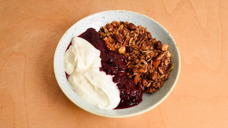 House Granola With Clandeboye Yoghurt Berry Compote