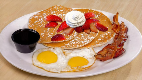 Gluten Free Strawberry Pancakes Combo